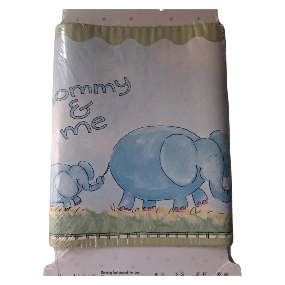 Wallpaper Border Jungle Safari Wildlife Animals Mommy & Me Baby Nursery Decor